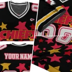 customized kansas city chiefs star cluster black jersey best selling