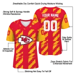 customized kansas city chiefs stripe block red jersey best selling