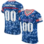 customized kansas jayhawks camouflage abstract blue jersey best selling