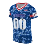 customized kansas jayhawks camouflage abstract blue jersey best selling