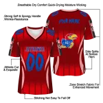 customized kansas jayhawks dynamic dots crimson jersey best selling