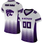 customized kansas state wildcats halftone sweep grey black jersey best selling