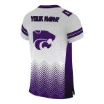 customized kansas state wildcats halftone sweep grey black jersey best selling