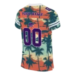 customized kansas state wildcats horizon palm sunset jersey best selling