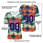 customized kansas state wildcats horizon palm sunset jersey best selling