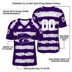 customized kansas state wildcats layered grids purple jersey best selling