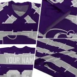 customized kansas state wildcats layered grids purple jersey best selling