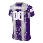 customized kansas state wildcats rugged stripes purple jersey best selling