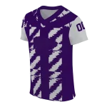 customized kansas state wildcats stripe block purple jersey best selling