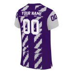 customized kansas state wildcats stripe block purple jersey best selling