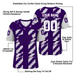 customized kansas state wildcats stripe block purple jersey best selling