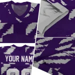 customized kansas state wildcats stripe block purple jersey best selling