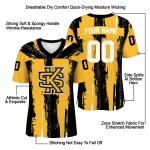 customized kennesaw state owls striped texture gold jersey best selling
