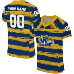 customized kent state golden flashes art stripe navy blue jersey best selling
