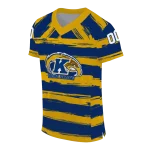 customized kent state golden flashes art stripe navy blue jersey best selling