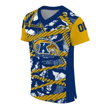 customized kent state golden flashes camo shatter navy blue jersey fashion forward