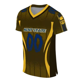 customized kent state golden flashes dynamic dots gold jersey fashion forward