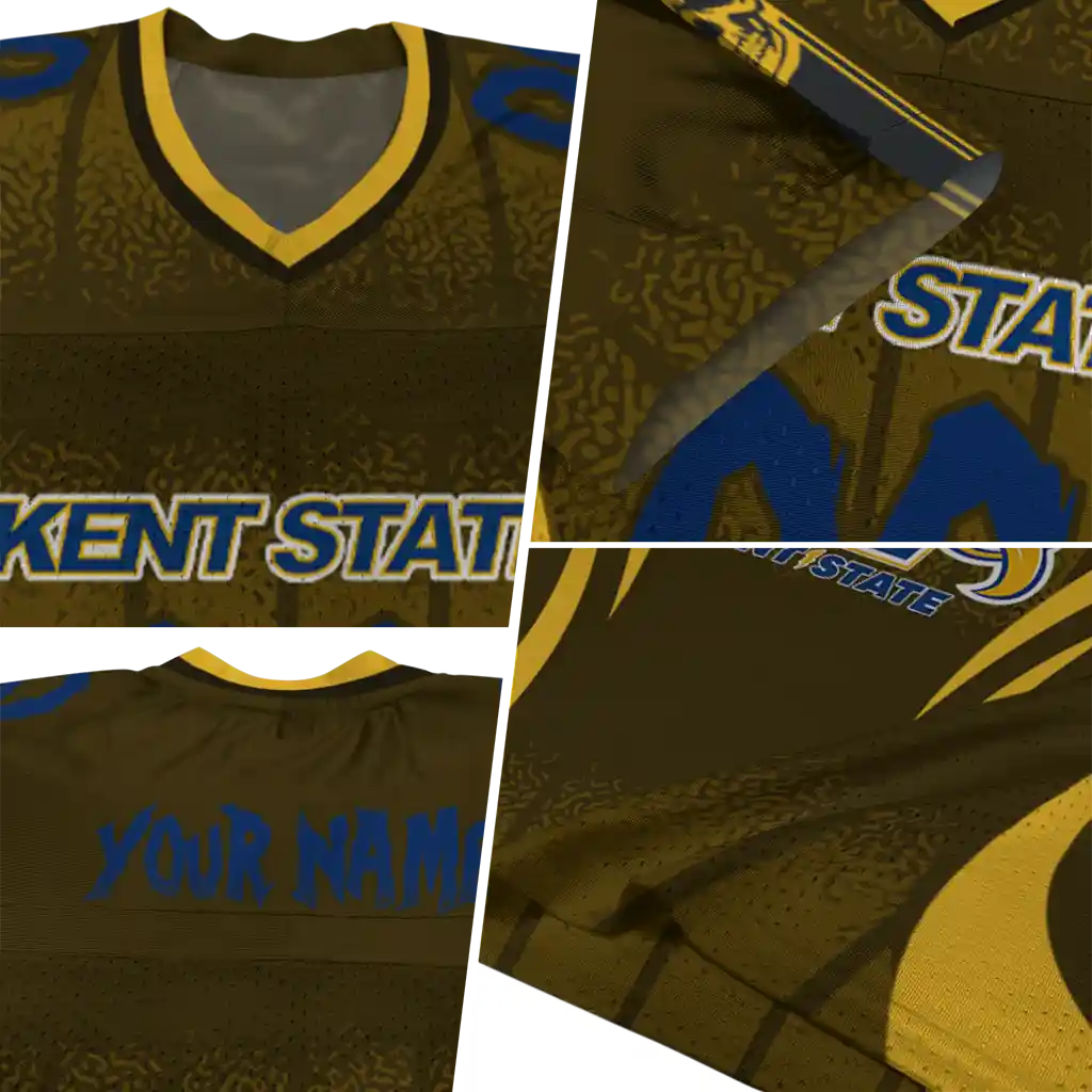 customized kent state golden flashes dynamic dots gold jersey new arrival customized kent state golden flashes dynamic dots gold jersey new arrival