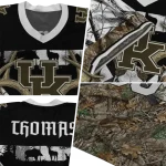customized kentucky wildcats antler skull camouflage hunting jersey best selling