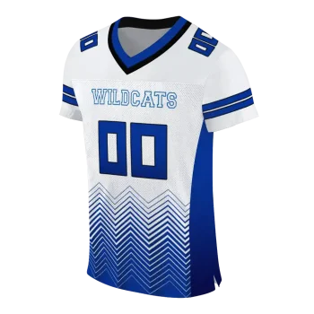 customized kentucky wildcats halftone sweep white black jersey fashion forward