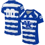 customized kentucky wildcats layered grids blue jersey best selling