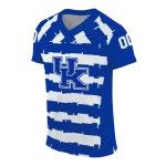 customized kentucky wildcats layered grids blue jersey best selling