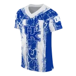 customized kentucky wildcats rugged stripes blue jersey best selling