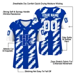 customized kentucky wildcats stripe block blue jersey best selling