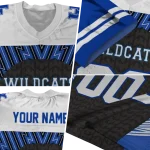 customized kentucky wildcats tire arrows blue black white jersey best selling