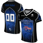 customized la tech halftone slant blue black jersey best selling