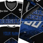 customized la tech halftone slant blue black jersey best selling