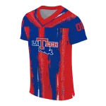 customized la tech striped texture blue jersey best selling