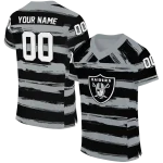 customized las vegas raiders art stripe black jersey best selling