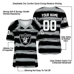 customized las vegas raiders art stripe black jersey best selling