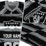 customized las vegas raiders art stripe black jersey best selling