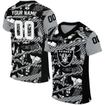 customized las vegas raiders camo shatter black jersey best selling
