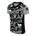 customized las vegas raiders camo shatter black jersey best selling