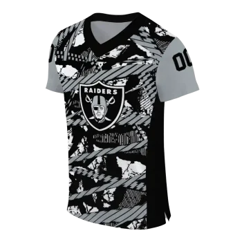 customized las vegas raiders camo shatter black jersey fashion forward