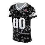 customized las vegas raiders camouflage abstract black jersey best selling