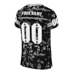 customized las vegas raiders camouflage abstract black jersey best selling