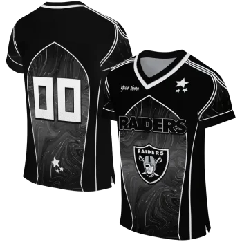 customized las vegas raiders halftone slant black jersey best selling