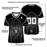 customized las vegas raiders halftone slant black jersey best selling