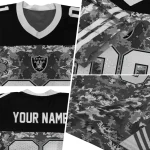 customized las vegas raiders mirrored pattern black jersey best selling