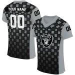 customized las vegas raiders stacked rectangle black jersey best selling