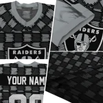 customized las vegas raiders stacked rectangle black jersey best selling