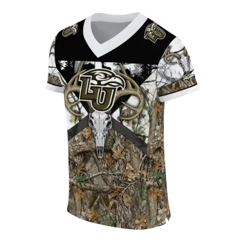 customized liberty flames antler skull camouflage hunting jersey fashion forward
