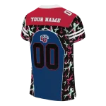 customized liberty flames brushstroke xs blue black jersey best selling
