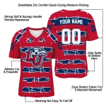 customized liberty flames layered grids red jersey best selling