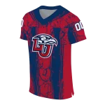 customized liberty flames rugged stripes red jersey best selling