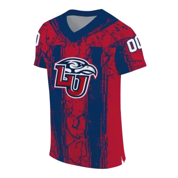 customized liberty flames rugged stripes red jersey fashion forward